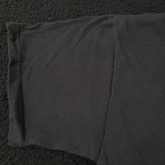 Delta Pro Weight Mens T-Shirt Black Size Medium Cotton Pullover Short Sleeve - Picture 10 of 12